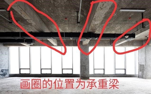 客廳不吊頂只走圈石膏線,中間梁怎么處理？